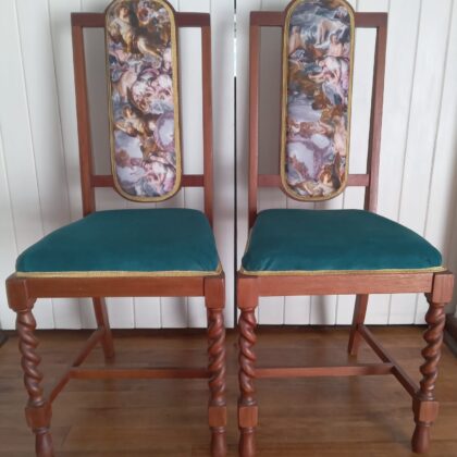 Renaissance styled chair | up-cycled renaissance styled chair